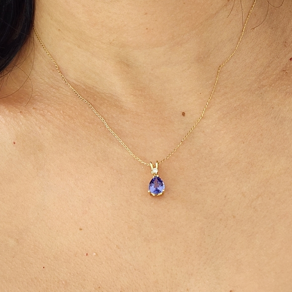 Tanzanite pendant necklace - Picture 6 of 6
